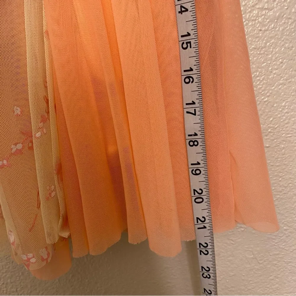 WEISSMAN Dance Costume dress pink peach Bridge Over Troubled Water 11923 SC 6
